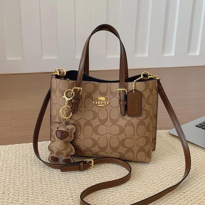 Sac à main messager vintage style Paris - sac chic en cuir avec logo lettre pour femme élégante