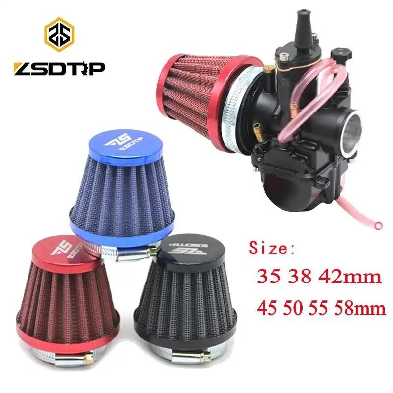 ZSDTRP-Filtre à air à pince universel pour carburateur de moto, nettoyeur conique d'entrée, 35mm 38m