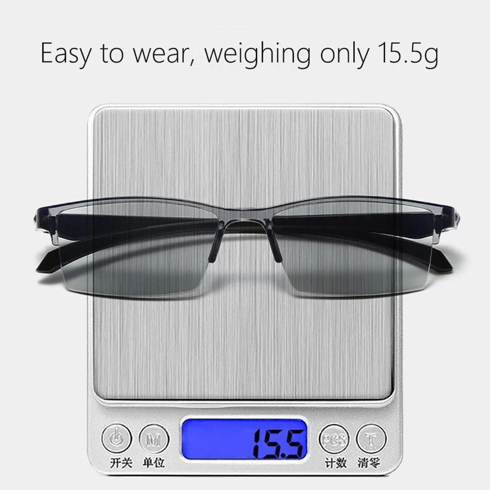 Lunettes de lecture intelligentes à n'aime automatique pour hommes et femmes, anti-lumière bleue, lu