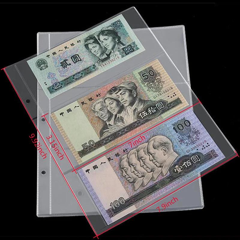 Album de collecte d'argent et de billets de banque, pocommuniste de support, cuir chevelu adt à 3 em