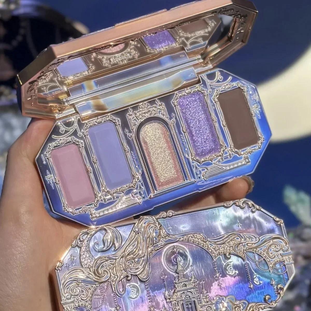 Flower Knows – Palette de fards à paupières, fraise, Rococo, clair de lune, sirène, bijou, 5 couleur