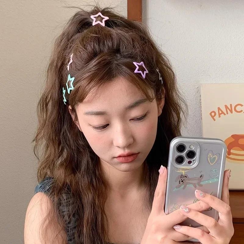 Pinces à cheveux étoiles colorées BB pour filles, 20 pièces, jolies épingles à cheveux décoratives, 