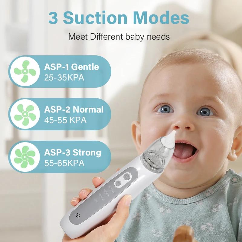 Aspirateur nasal pour bébé, aspirateur nasal électrique pour tout-petit, aspirateur nasal automatiqu
