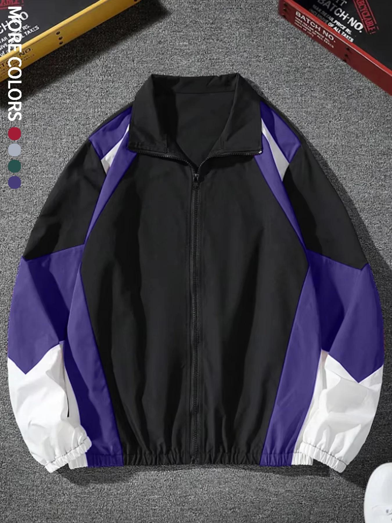 Veste colorée pour hommes, légère, décontractée, voyage, coupe-vent et résistante à l'usure, tissu d