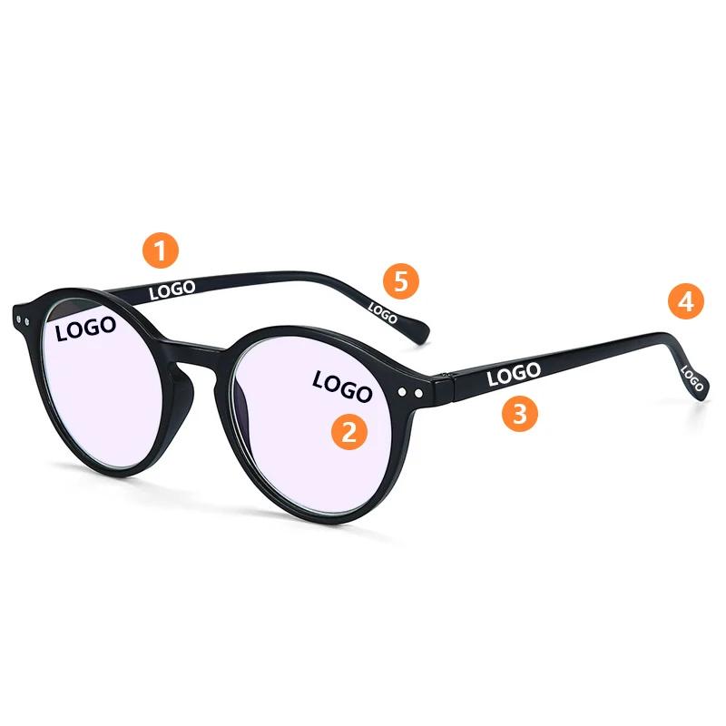 ZENOTTIC rétro Anti-lumière bleue lunettes lumière bleue bloquant les lunettes d'ordinateur rondes p