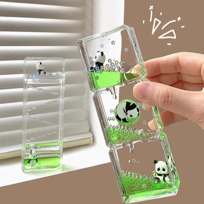 Décoration mignon Panda décompression fuite d'huile sablier ornement créatif stabilisation de l'hume