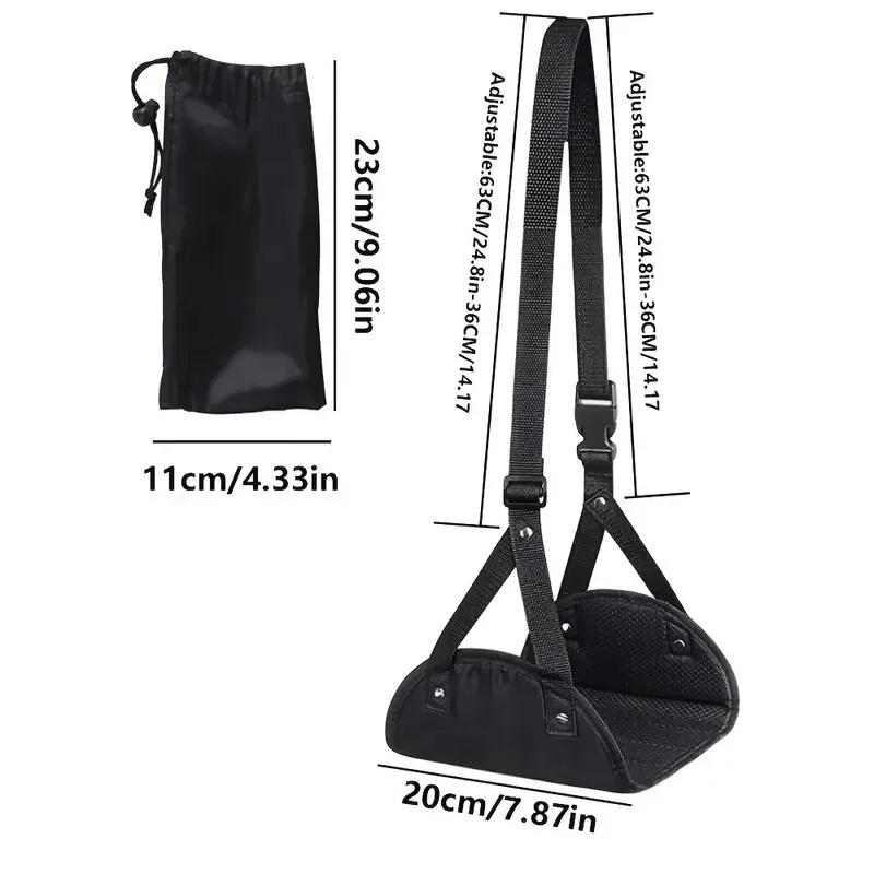 Tapis de pied portable - Sangle réglable Tapis de repos de bureau Tapis de pied Hamac Tapis de pied