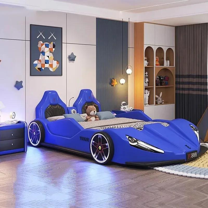 #   Offres spéciales haut de gamme chambre sommiers enfants cadres de luxe noir King Size garçons vo