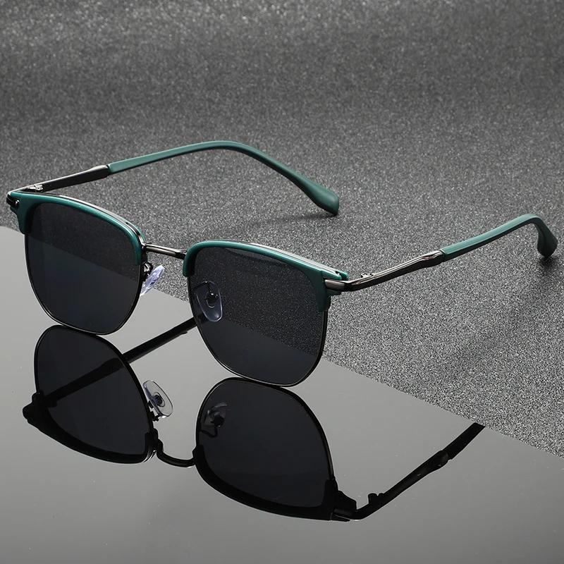 Lunettes de soleil carrées de luxe hommes femmes marque concepteur tendance alliage cadre lunettes d