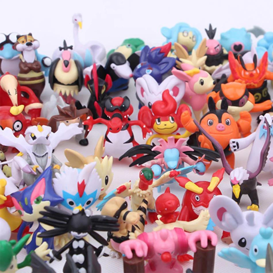 Figurines d'action Pokémon pour enfants, mini figurines non répétitives, jouet modèle Pikachu, poupé