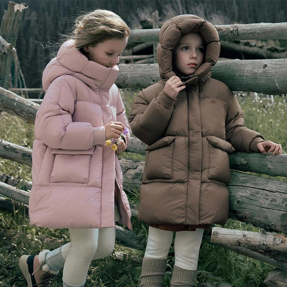 Dave Bella filles garçons épaissir vers le bas Parka veste à capuche enfants hiver chaud vers le bas