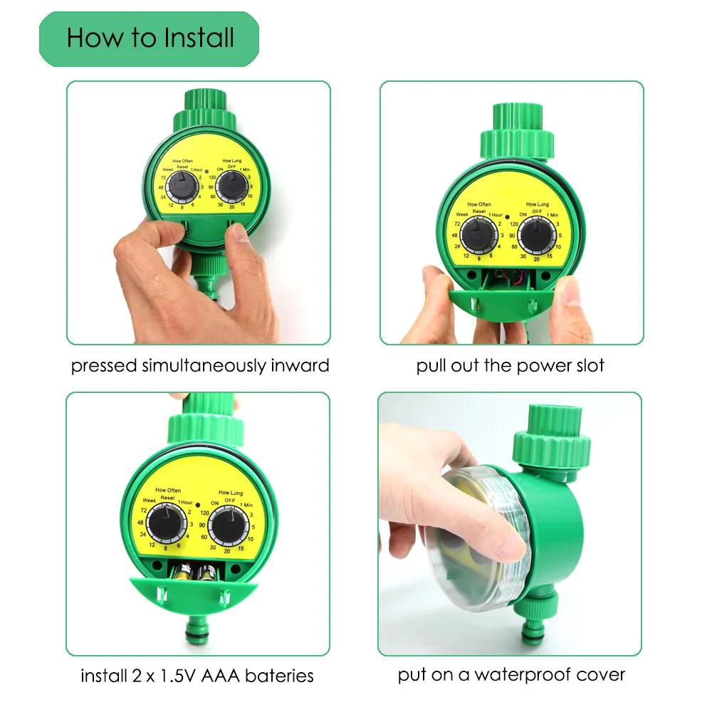 Arroseur automatique pour eau de jardin, robinet à bille durable, contrôleur d'irrigation programmab