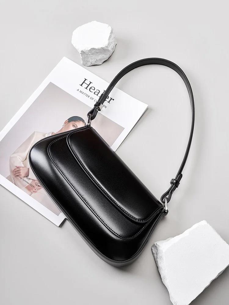 Sac à bandoulière en cuir véritable pour femmes, sac à bandoulière quotidien pour dames, sac de sell