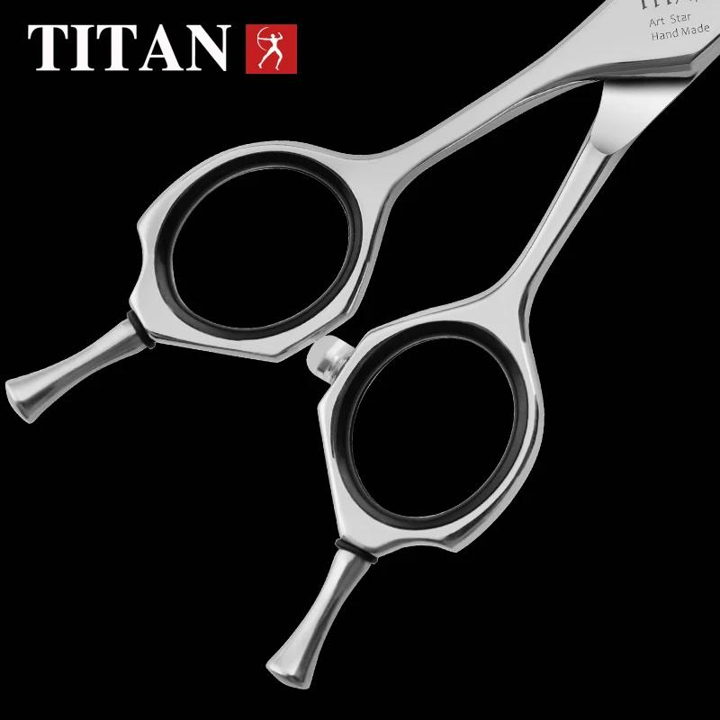 Titan professionnel 7 pouces ciseaux de coupe pour gaucher ciseaux de coiffeur ciseaux de coiffure