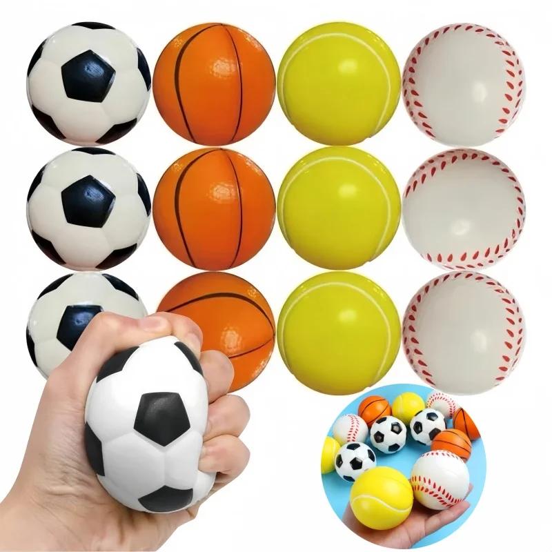 Jouets de Football doux, basket-ball, Baseball, Tennis, éponge en mousse, décompression, balles Anti