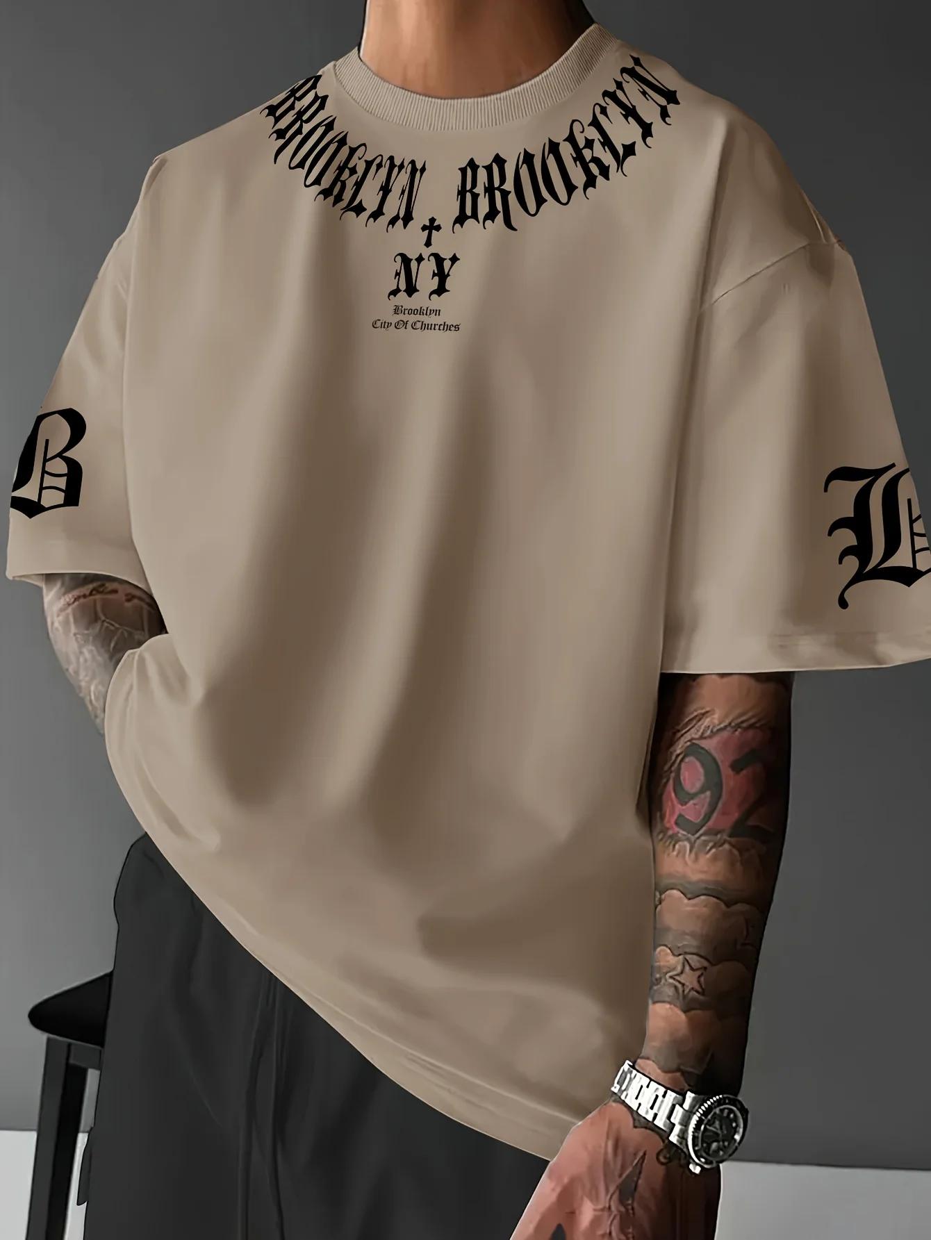 Le nouveau T-shirt pour hommes pour l'été 2025, est un décontracté, à la mode, sportif, respirant, d