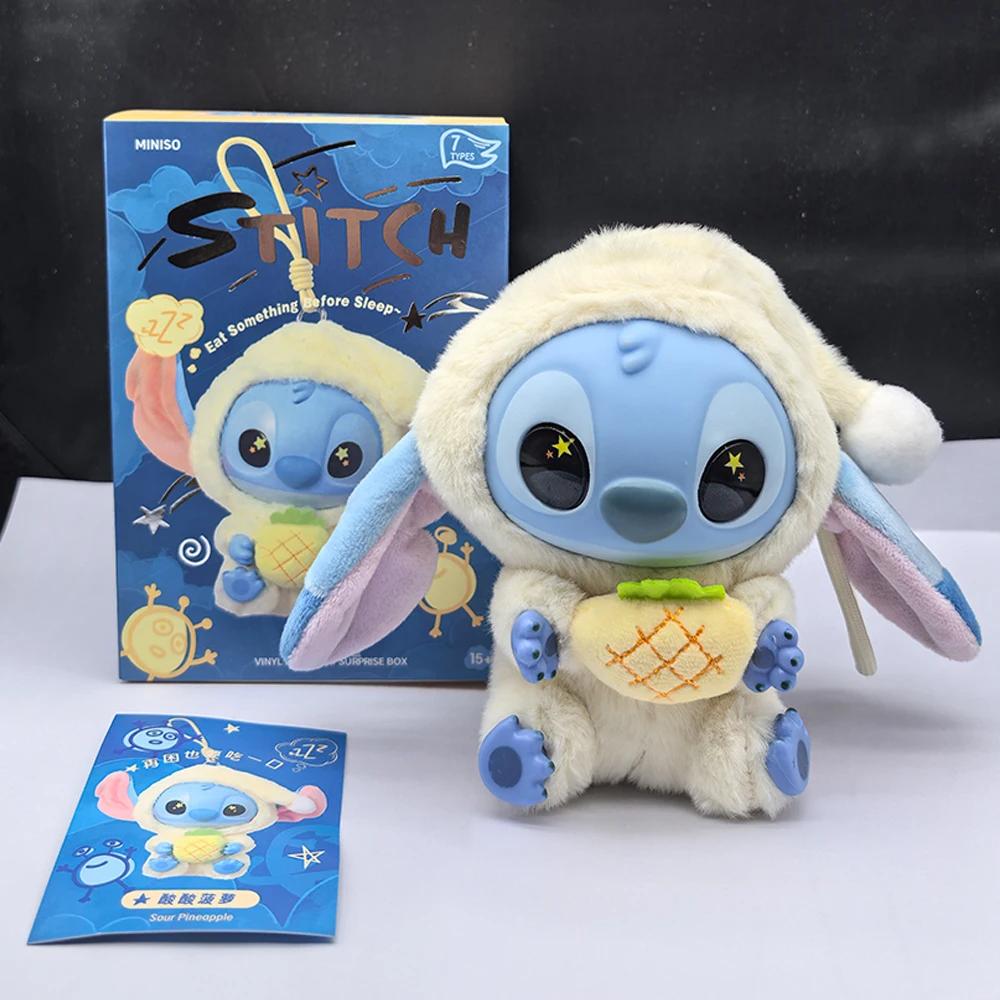 Boîte aveugle en peluche, série Stitch Eat Alething Before Sleep, pendentif, poupée mignonne, orneme