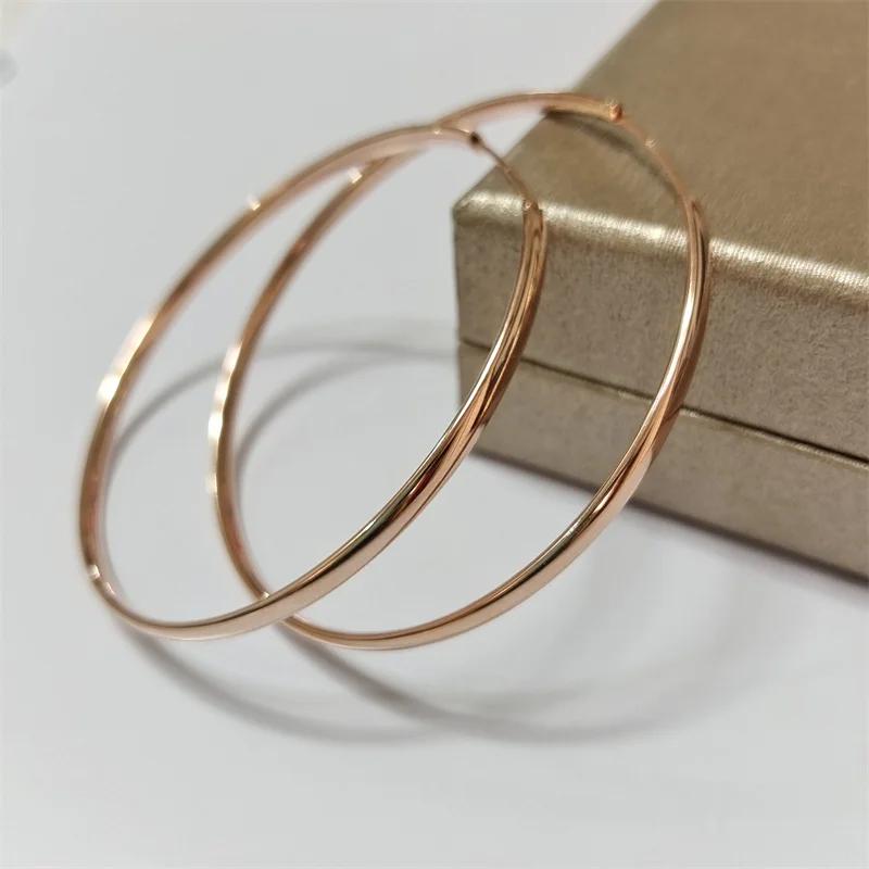 Senlissi-nouvelles boucles d'oreilles plaquées or 18 carats pour femmes, en argent Sterling 925, 3.0
