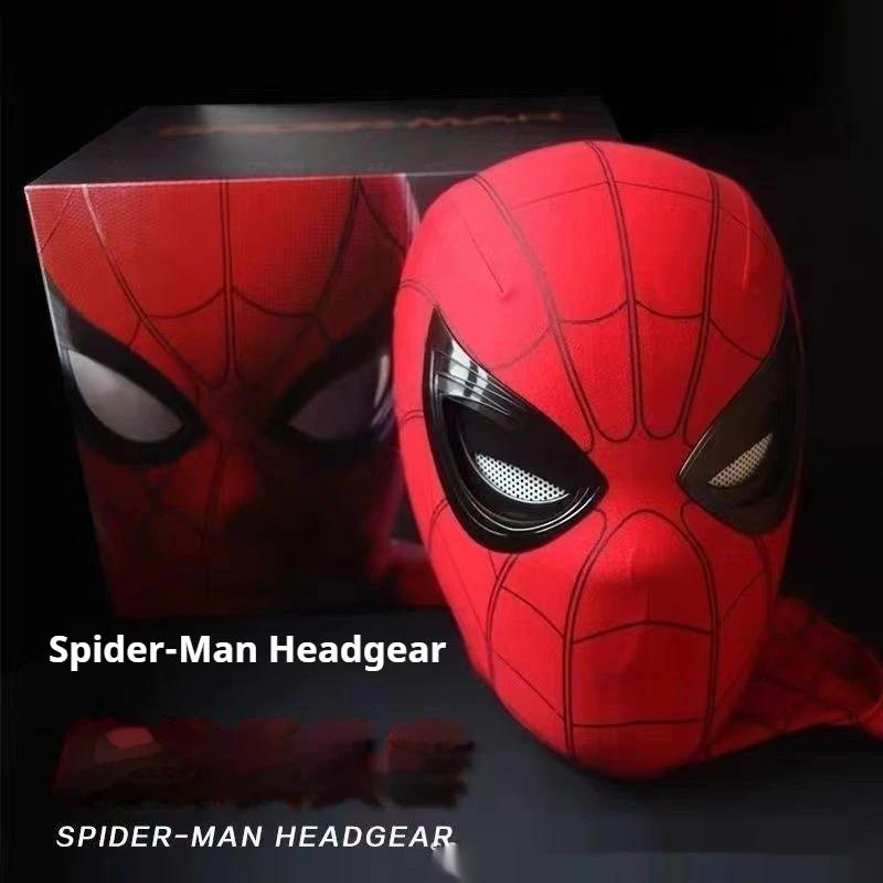 Spiderman Mascara couvre-chef Cosplay yeux mobiles masque électronique Spider Man télécommande jouet