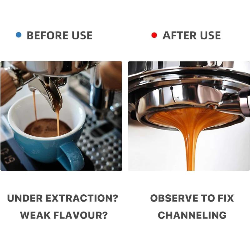 Porte-filtre à café sans fond pour machine à expresso Hiinvasive, acier inoxydable, 51mm, 3 oreilles
