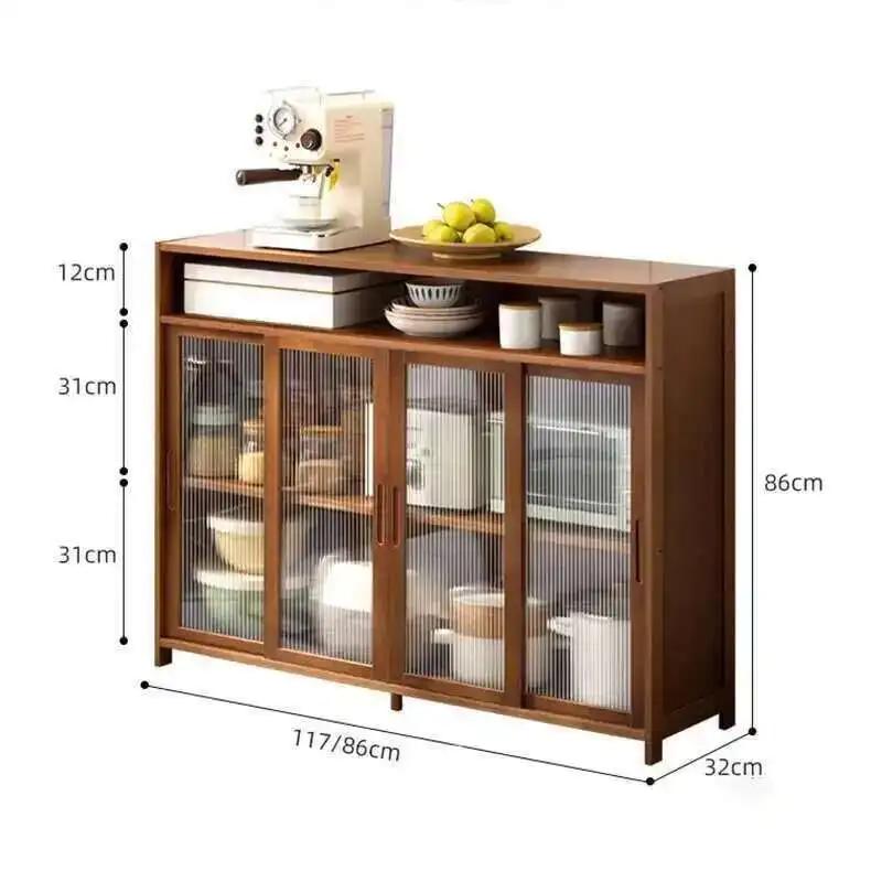Armoire de cuisine minimaliste moderne pour la maison, buffet à portes coulissantes bidirectionnelle