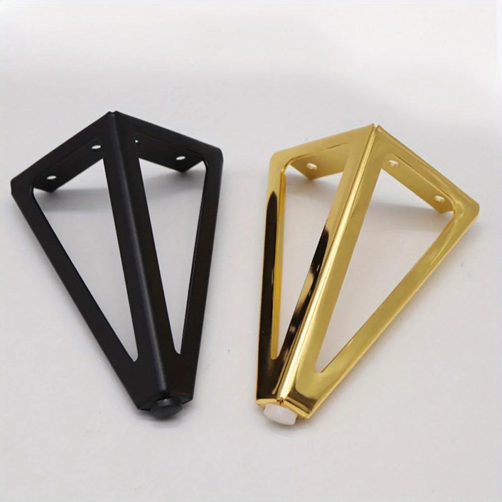 Pieds de Remplacement en Métal Épais pour Meubles, 4 Pièces, 15cm, pour Canapé, Meuble TV, HOCabinet