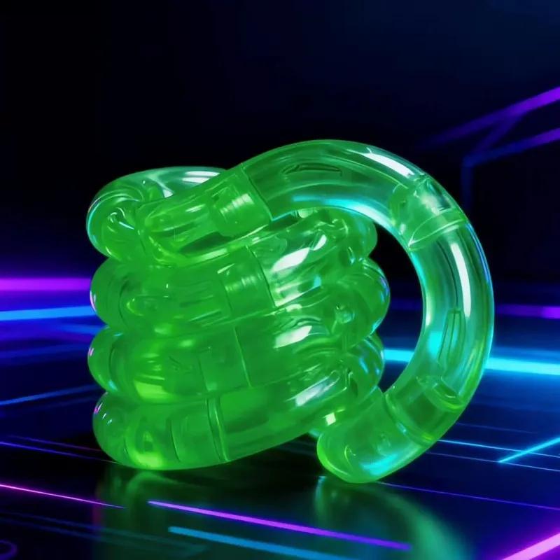 1/3/5 pièces corde déformable cristal torsion corde pression soulagement du Stress jouets arc-en-cie