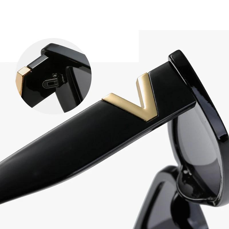 Mode Cat Eye lunettes de Soleil De Luxe V Lunettes de Soleil Pour Dames Classique Rectangle Conduite