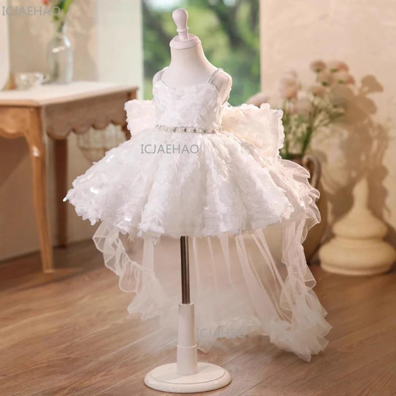 Robe de demoiselle d'honneur 2026 pour filles, tenue de soirée pour enfants, costume de princesse fo