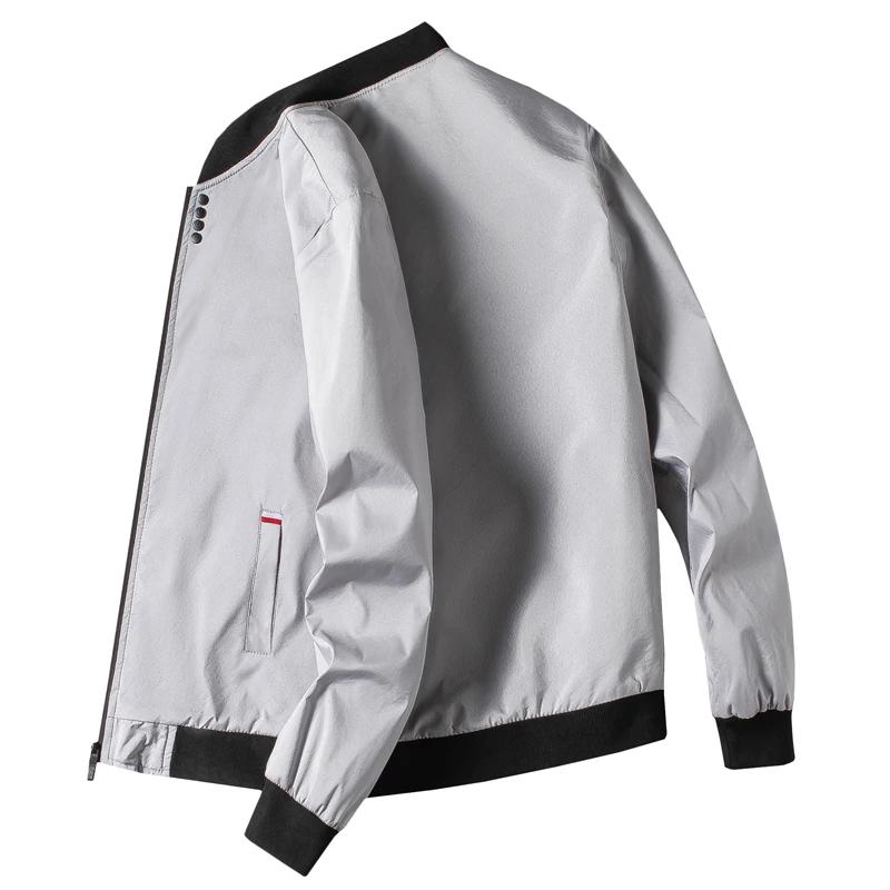 Veste d'automne mince à manches longues pour hommes M-4XL uniforme de baseball veste de cyclisme cou