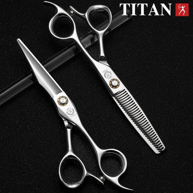 TITAN – ensemble de ciseaux à cheveux professionnels, outils de coupe pour salon de coiffure, barbie