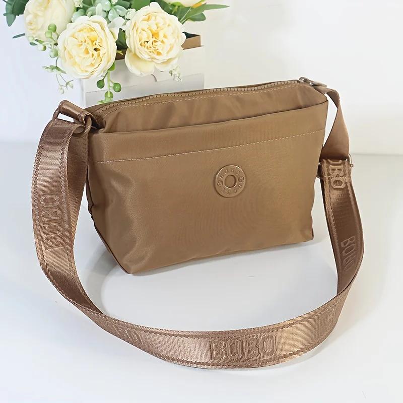 Sacs à bandoulière tendance pour femmes, sac messager, matériau en nylon de haute qualité, 3 poches,