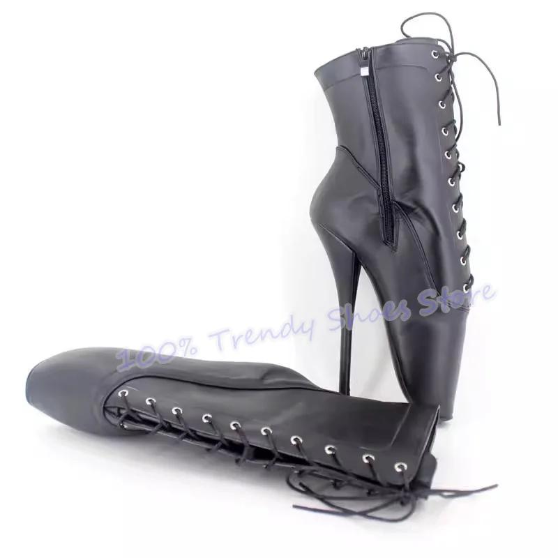 Bottines à lacets sexy pour femmes, talon super haut de 18 cm, chaussures de danse sur barre, chauss