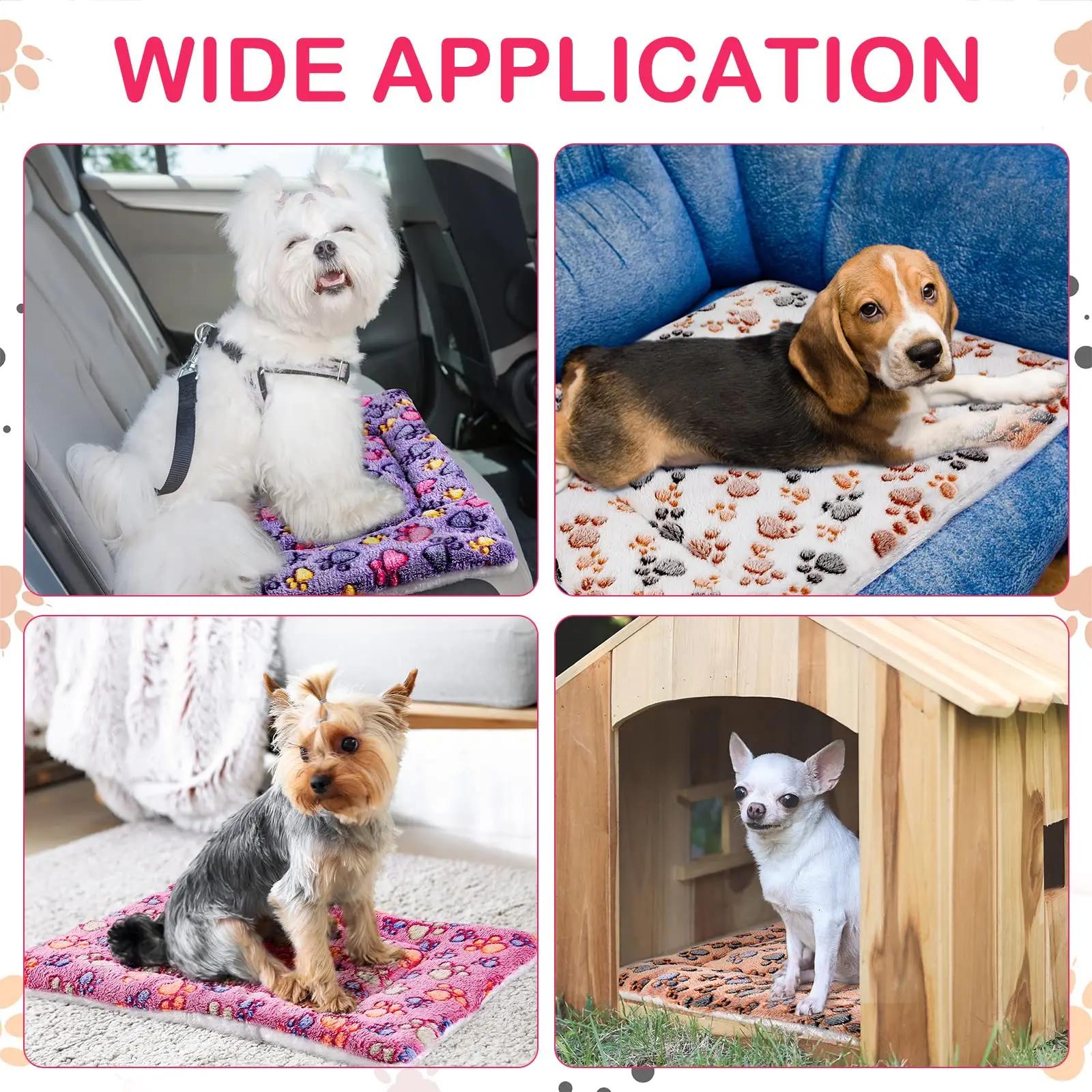 Lit pour chien en flanelle de grande taille, épais, pour chat, tapis de couchage, couverture pour ch