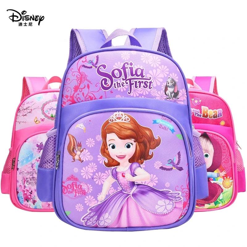 Sac à dos Disney Elsa Anna pour filles - Sac école mignon réduction charge scolaire maternelle