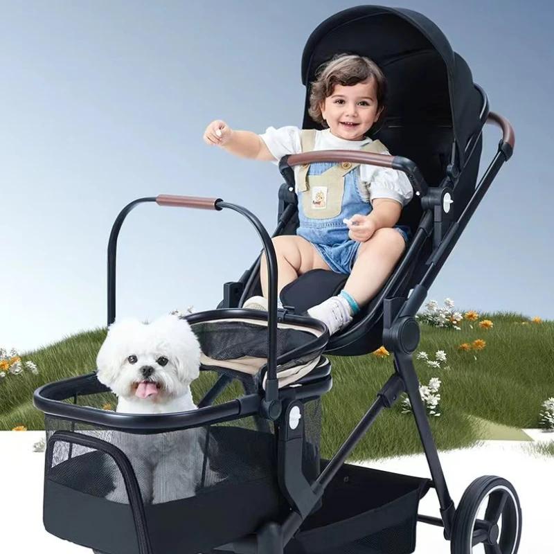 Nouvelle poussette multifonctionnelle 2025 : Combine les fonctions bébé et animal de compagnie ; dét