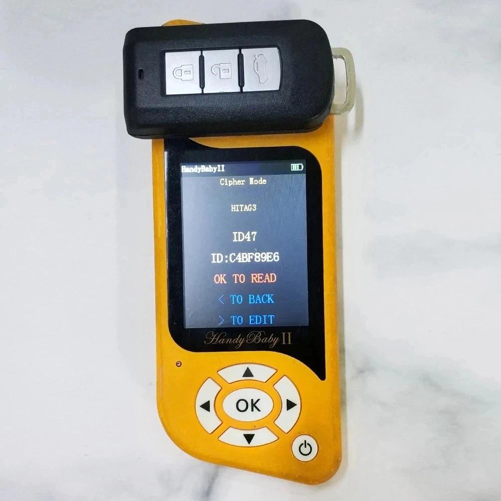 Clé télécommande intelligente de remplacement KEYECU, 3 boutons, 434MHz, transpondeur ID47, pour Mit