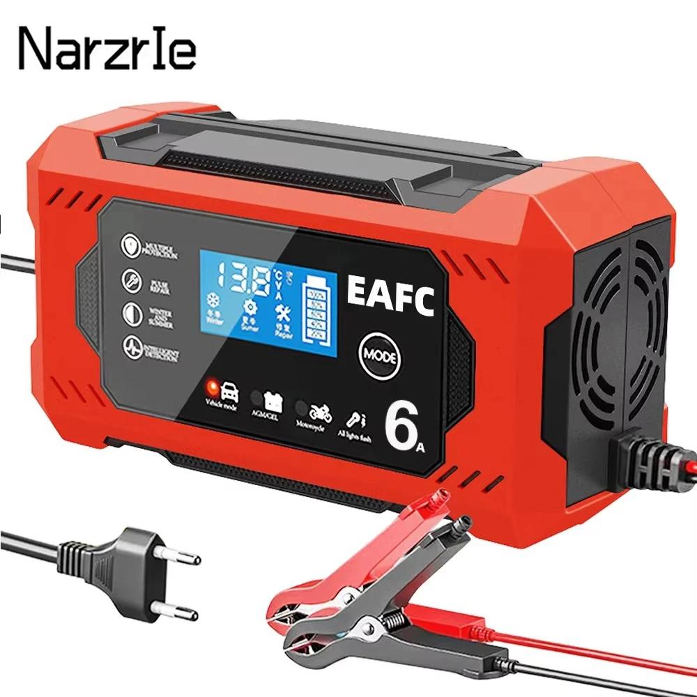 Chargeur de batterie de voiture grand écran 6A/8A/10A 12V, dispositif de chargement de batterie de m