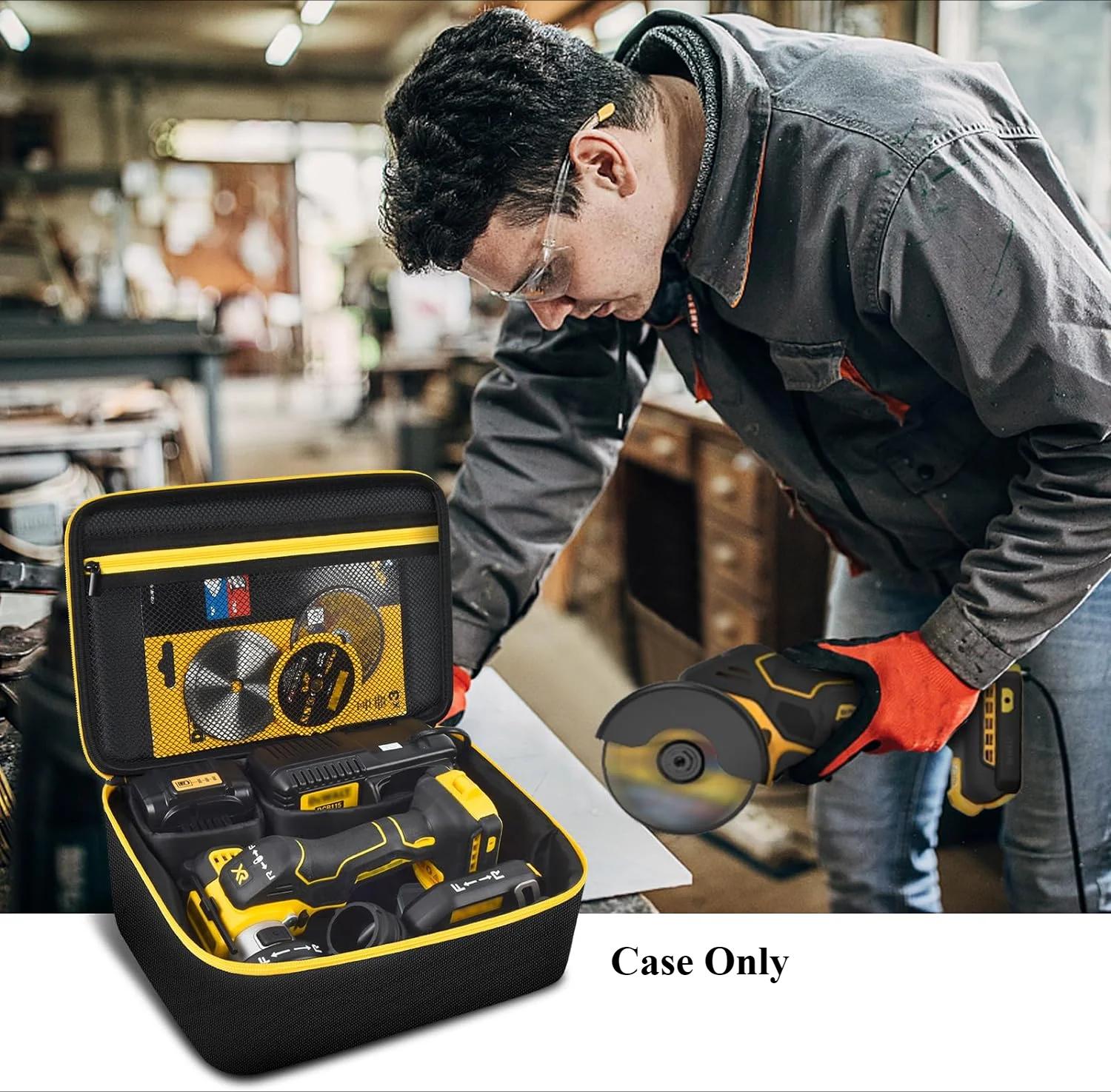 Sac compatible avec DEWALT 20V MAX Cut Off Tool 3 en 1 sans balais (DCS438B), mallette de rangement,