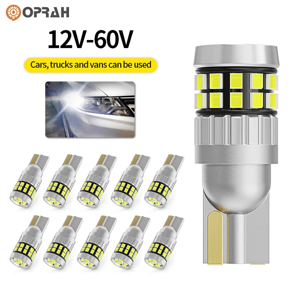 Ampoules T10 LED W5W 12V 24V pour voiture et camion, feux intérieurs Canbus sans erreur, Super lumin