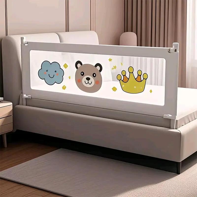 IMBABY Parcs pour Enfants Rail de Sécurité de Lit réglable en Hauteur pour Enfants Parc 0-6Y Bébés C