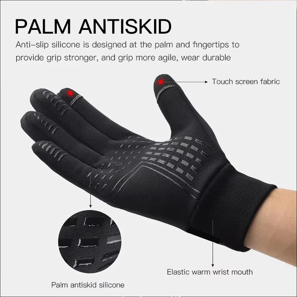 Automne hiver gants de cyclisme en plein air salle de sport Fitness sport course chaud écran tactile