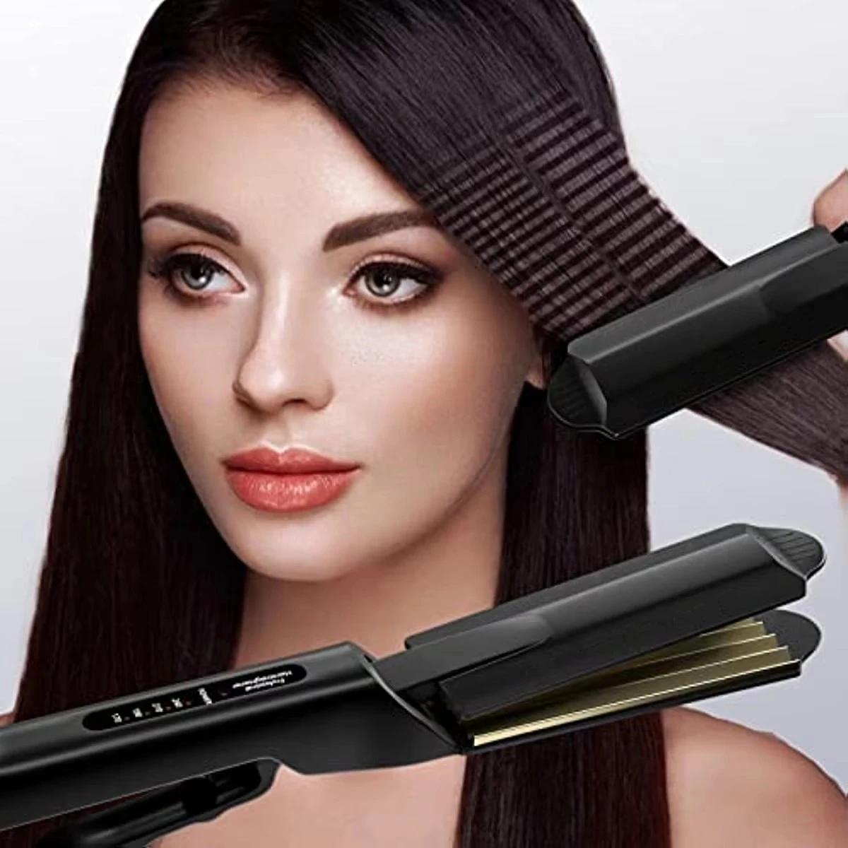 Fer à friser professionnel pour cheveux volumineux, fer à onduler, fer à friser pour coiffure bouclé