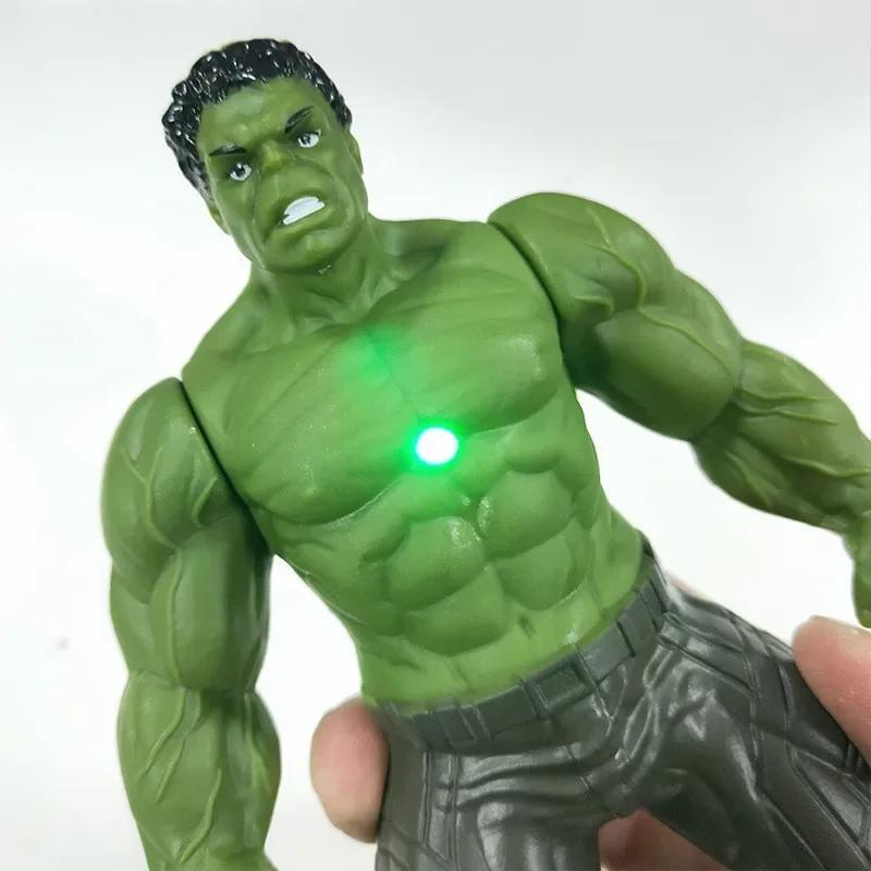 17 cm Marvel Spiderman modèle Anime figurines Spider-man Captainironman lumineux jouets pour enfants