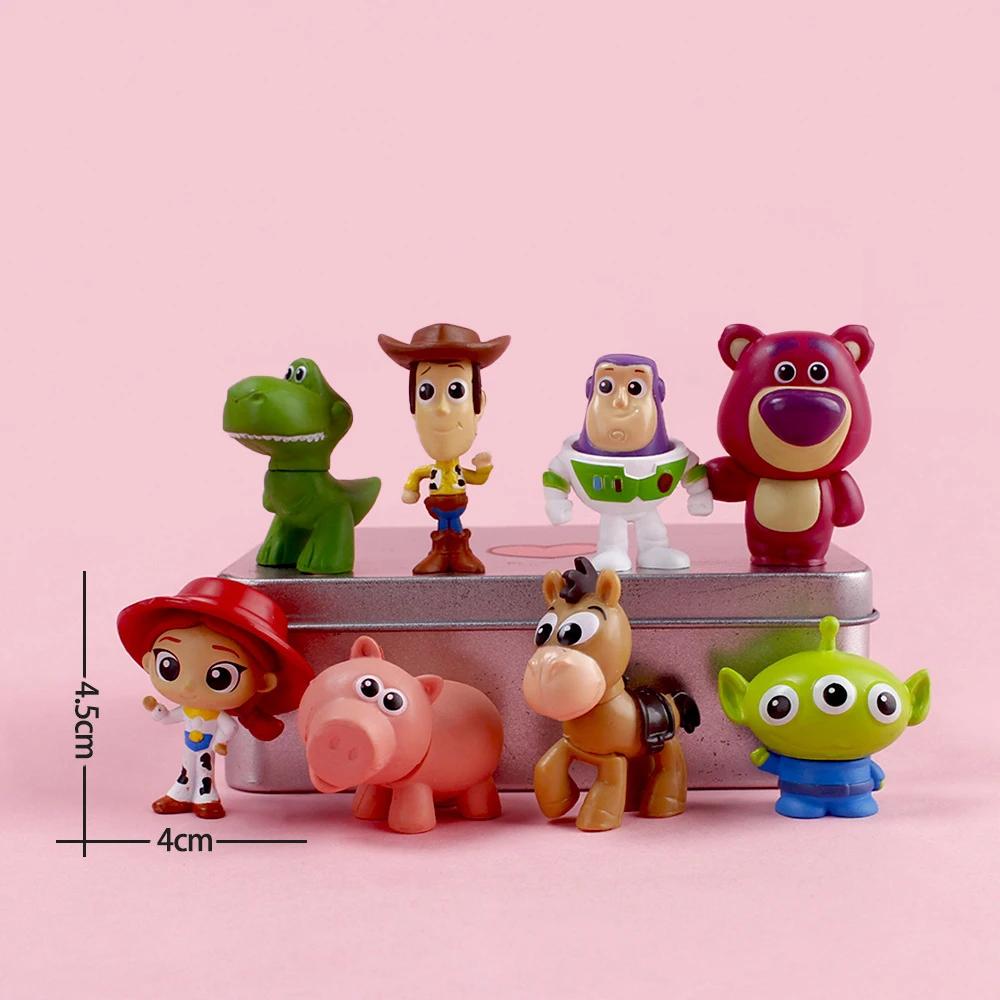 8 pièces Lot Anime Toy Story Mini figurine 4.5 cm Buzz Lightyear Woody ornements ornements de bureau