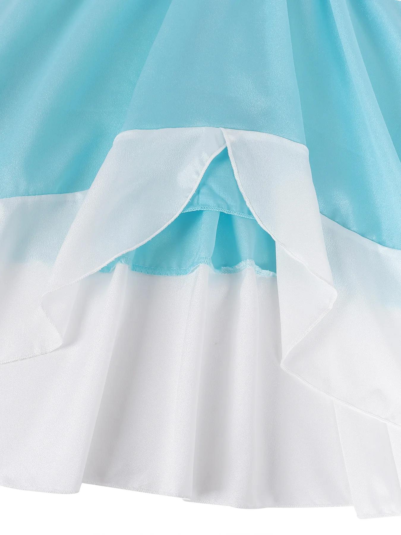 Robe Rosalina Cosplay pêche - Costume carnaval anniversaire enfants tenue paupières destruction