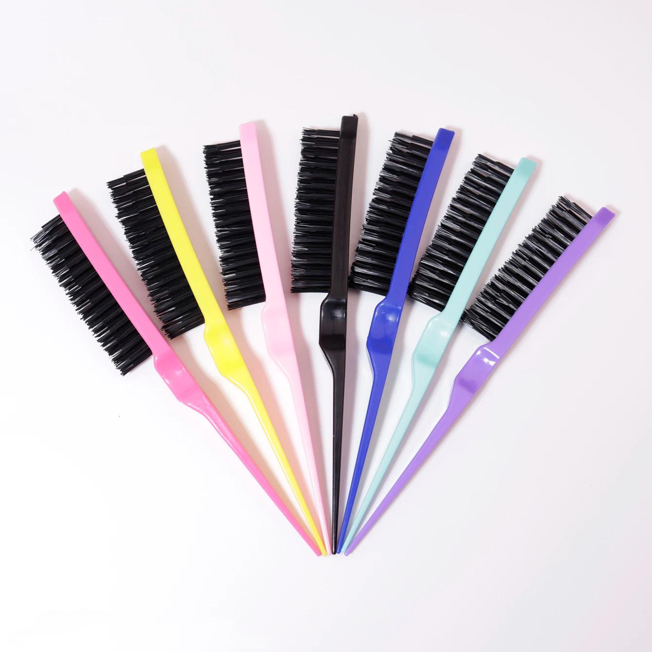 Brosse à queue de Rat 1/7 pièces, pour le peignage du dos, le volumisation des racines et le Massage