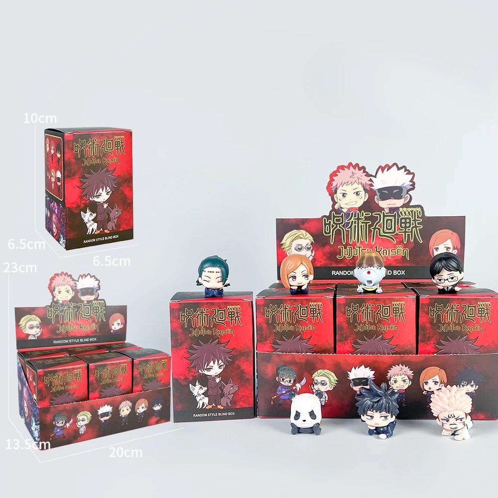 7 pièces/ensemble couché Style Anime Jujutsu Kaisen Mini Figure jouets Satoru Gojo Mini mignon Gk PV