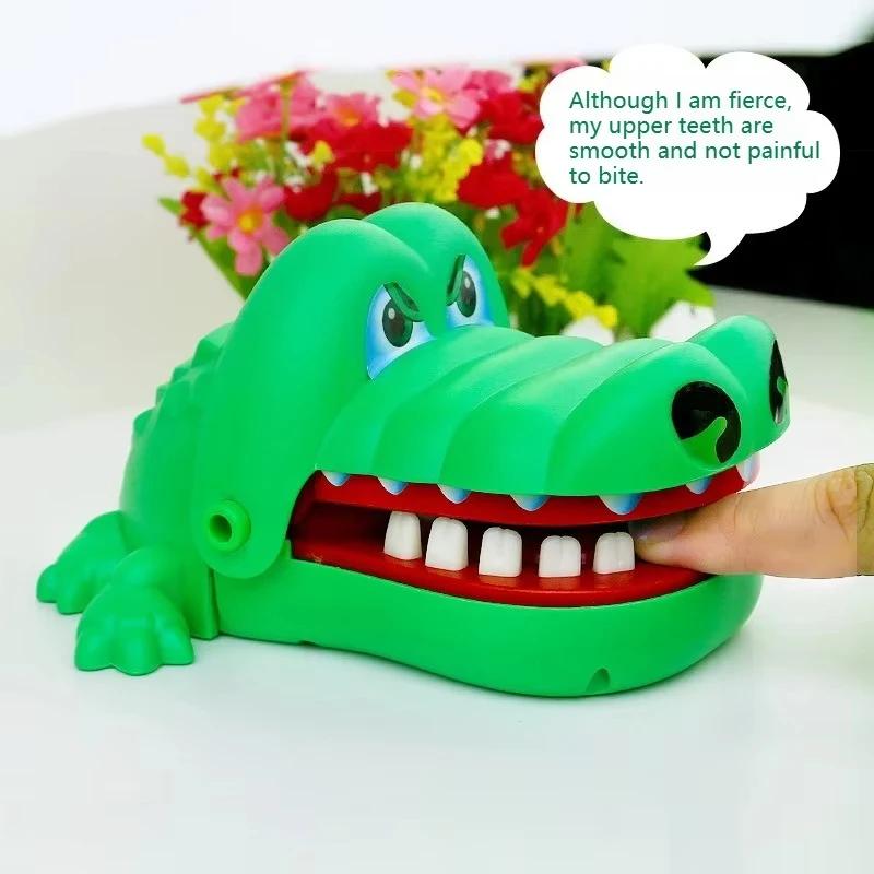 Jouet de pincement Crocodile pour enfants, jeux de famille classiques, méfait, jeux porte-bonheur po