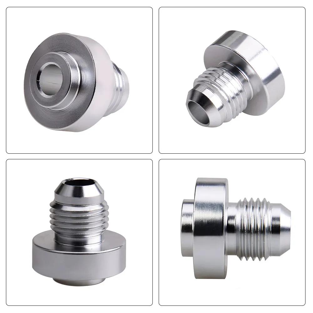 Adaptateur de raccord de soudure mâle droit en aluminium AN6 AN8 AN10, raccord de tuyau nitreux pour
